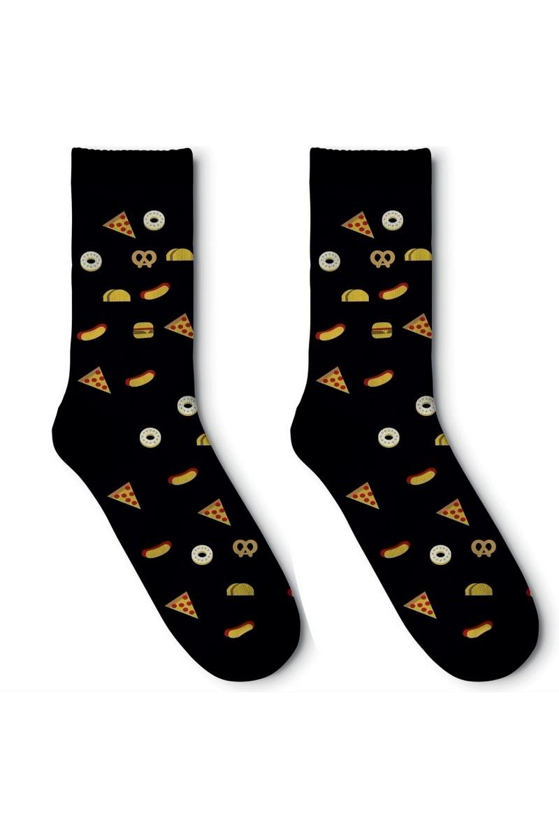 La Pèra Unisex Grappige Hamburger Cool Socks - Food Design - sokken