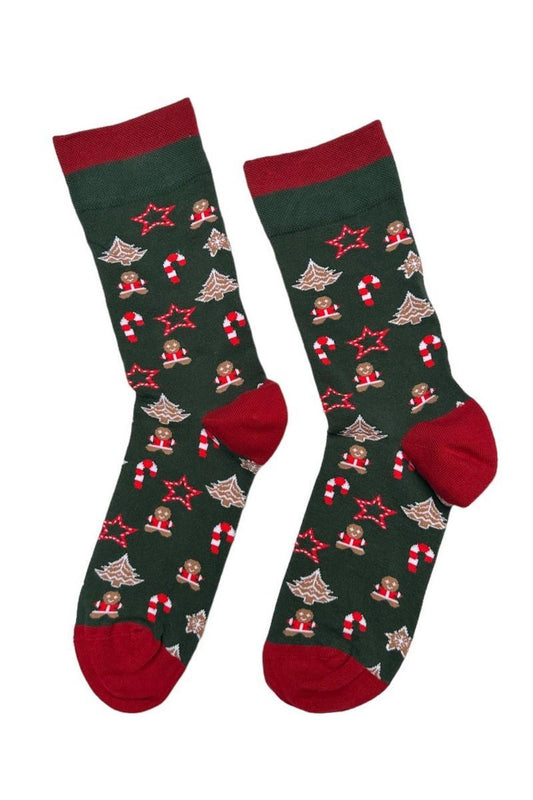 Kerstsokken - Heren - Dames Sokken - Socks - Groen