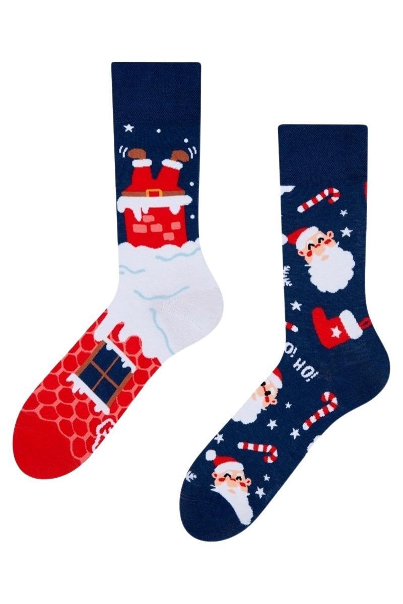 Kerstsokken - Heren - Dames Sokken - Socks - Blauw - Rood