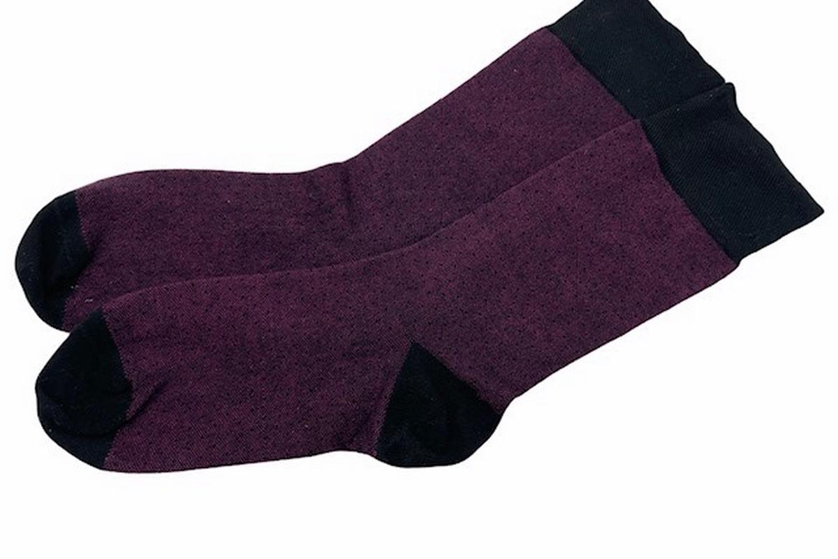 Heren Sokken Classic Bamboe 3 paar aubergine